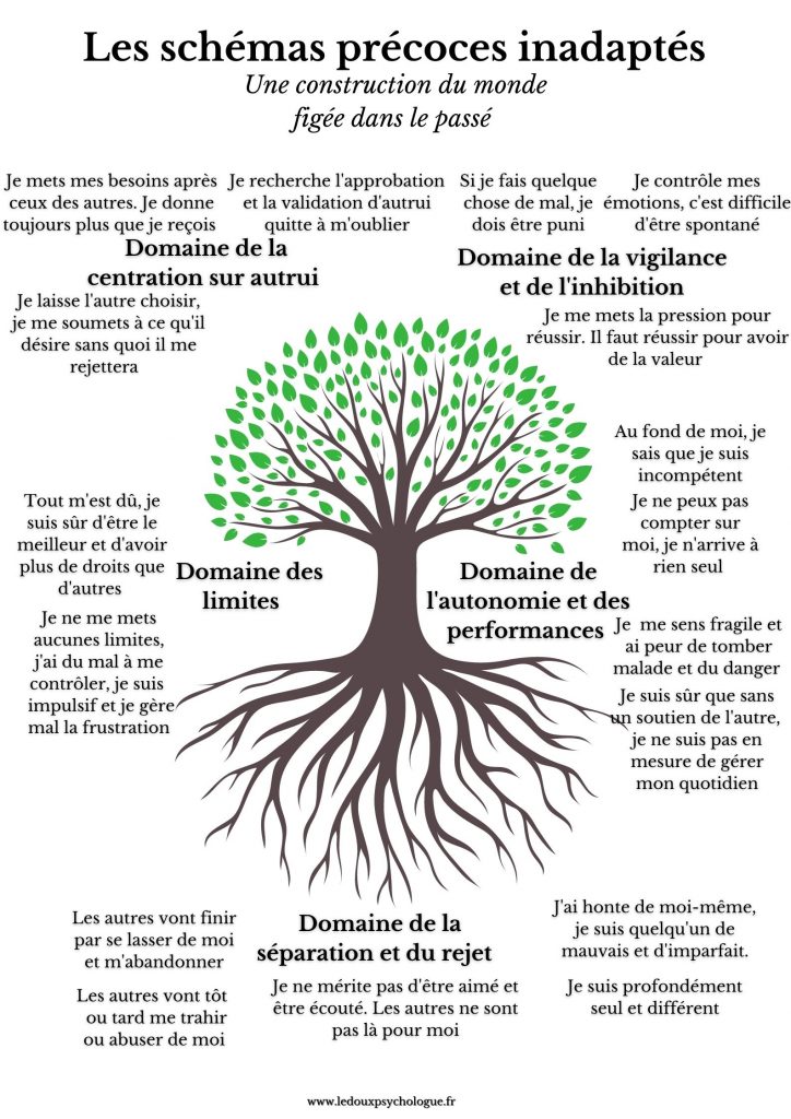 Les schémas précoces inadaptés - ledouxpsychologue